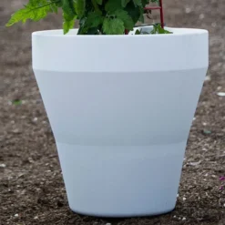 Sausalito Self-Watering Container, White -Leaf Sprigs Sales Store x600 17132