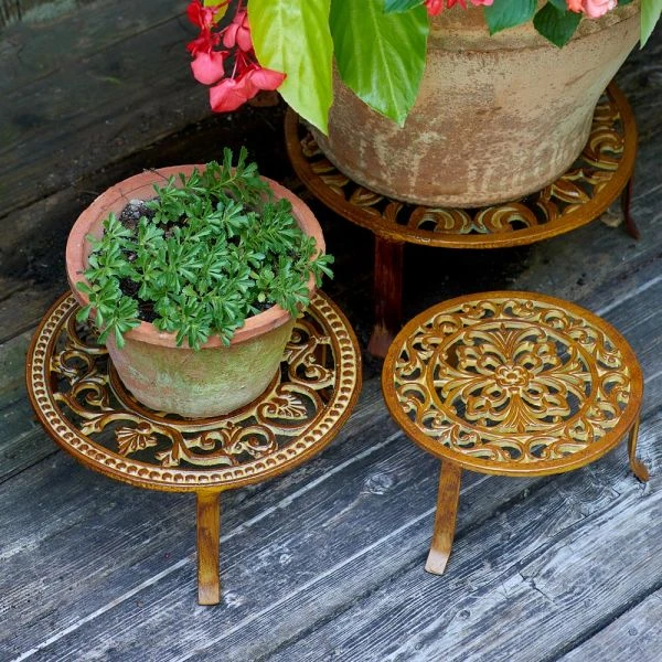Sedona Plant Stands, Set Of 3 1 Sedona Plant Stands, Set Of 3