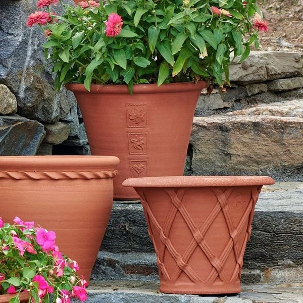 Flared Basket Weave Pot 2 Flared Basket Weave Pot - Image 2