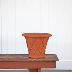 Flared Basket Weave Pot 5 Flared Basket Weave Pot -Leaf Sprigs Sales Store x600 32078